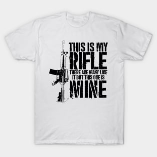 THIS IS MY AR15 - Dark text version T-Shirt